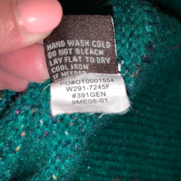 Fever green zip front cardigan w/Oversized collar - Picture 11 of 11